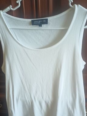 Jones New York Cream Scoop Neck Tank Top
